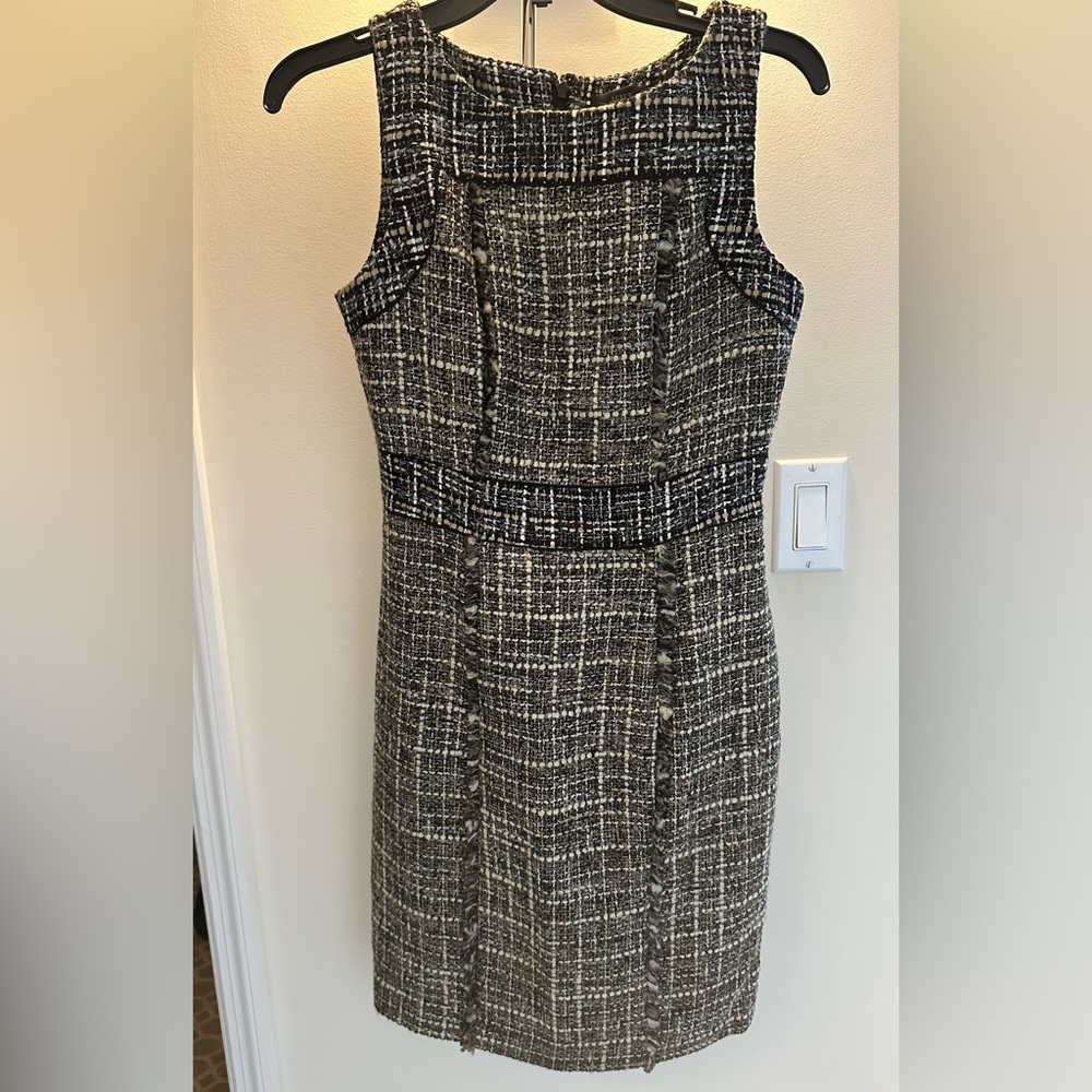 J Crew Tweed Shift Dress size 2 excellent condition
